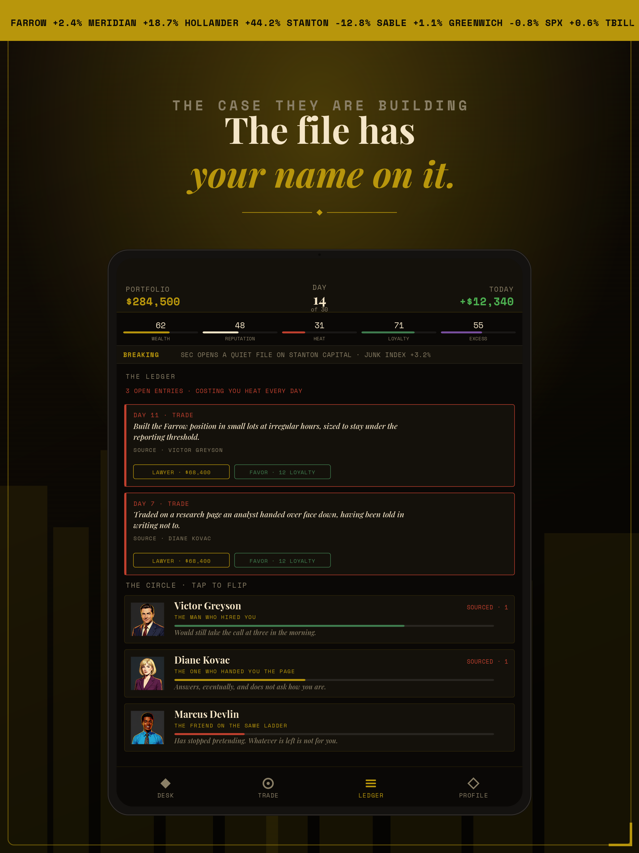 The cast on iPad